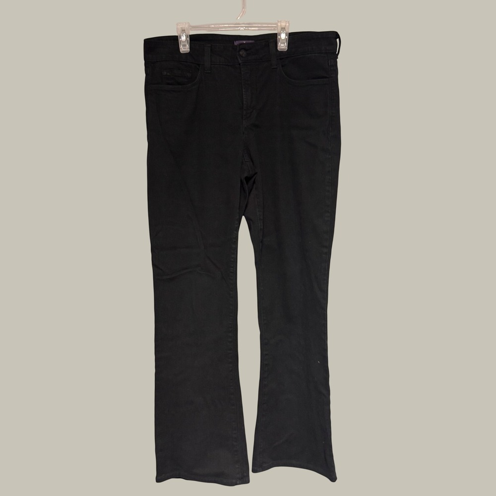 NYDJ Womens Black Bootcut Jeans Lift Tuck Technology Stretch Denim Size 6